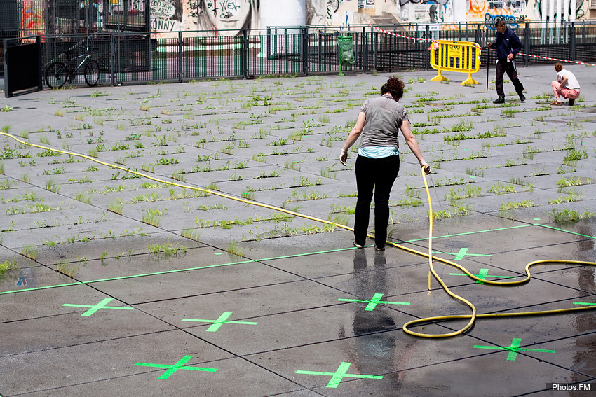 Jardinage à Beaubourg