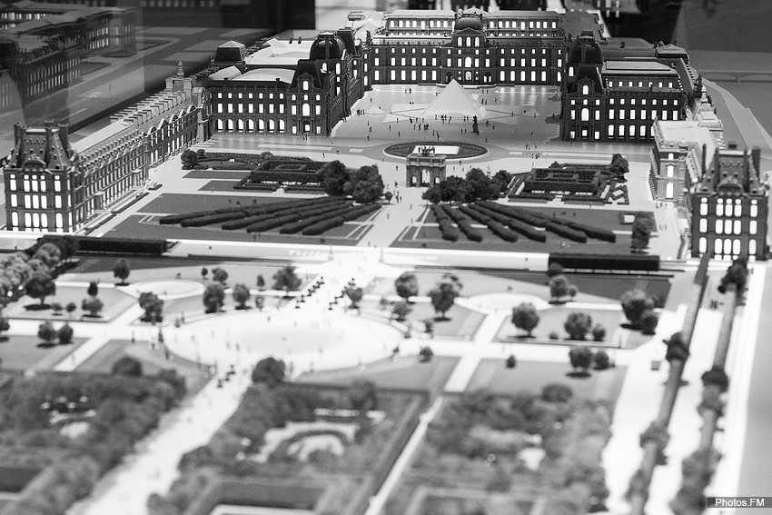 Le Louvre et les jardins des Tuileries