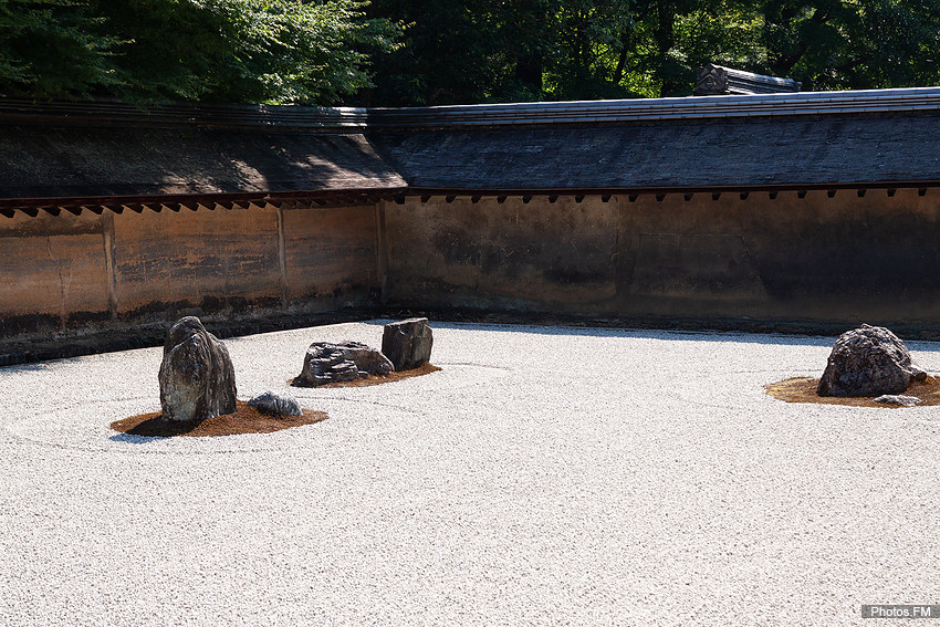 Jardin de pierres de Ryōan-ji (Japon - XVIe siècle)