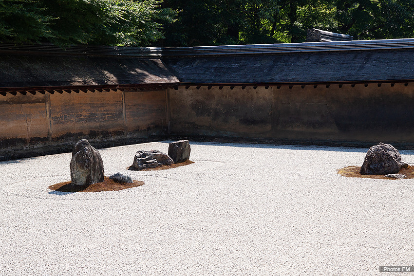Jardin de pierres de RyÅan-ji (Japon - XVIe siÃ¨cle)